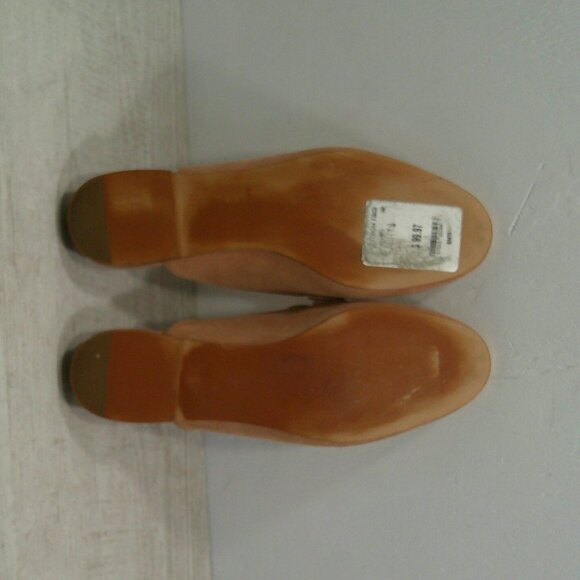 kate spade Baby Pink Nude with Gold Spade detail Catroux Slide Loafers Size 7 B - Picture 10 of 10